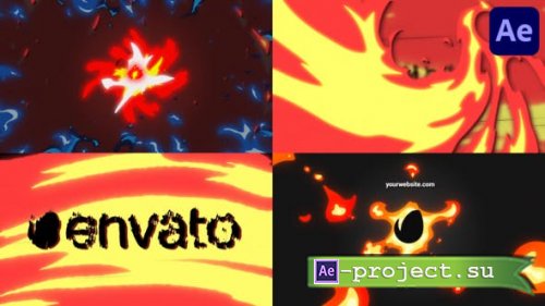 Videohive - Fire Transition Logo | After Effects - 51494894 - Project for After Effects