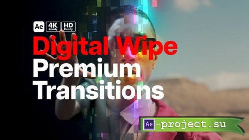 Videohive - Premium Transitions Digital Wipe - 51525571 - Project for After Effects