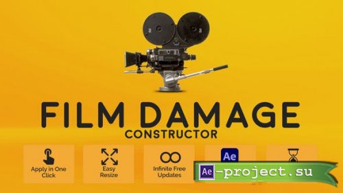 Videohive - Film Damage Constructor - 51527017 - Project & Script for After Effects