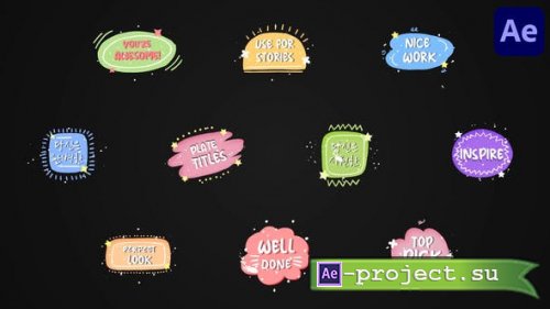 Videohive - Colorful Plate Titles for After Effects - 51547772 - Project for After Effects
