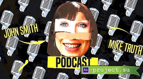 Podcast Collage Intro 1111715 - Project for After Effects 