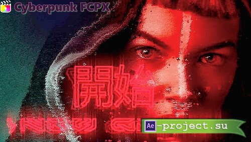 mTitle Cyberpunk FCPX Plugin - Pack Of Futuristic Openers and Effects for Final Cut Pro X