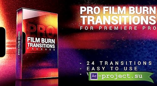 Pro Film Burn Transitions Pack 1580768 - Premiere Pro Templates