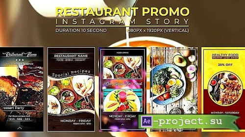 Restaurant Promo - Instagram Story 421238 - Project for After Effects