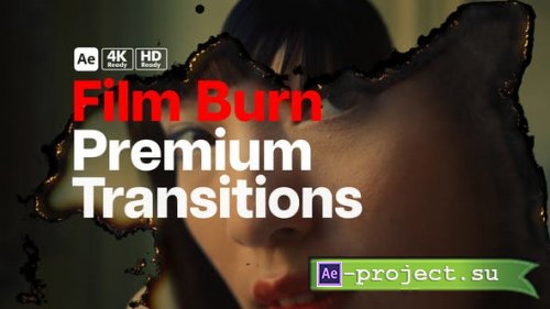 Videohive - Premium Transitions Film Burn - 51555334 - Project for After Effects