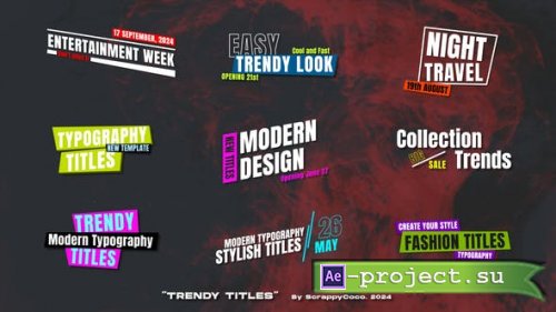 Videohive - Trendy Titles - 51561988 - Project for After Effects