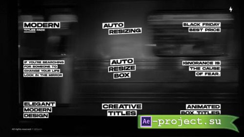 Videohive - Auto-Resize Titles | After Effects - 51565844 - Project for After Effects