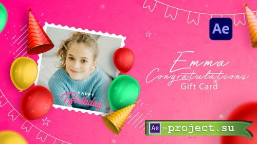 Videohive - Birthday Gift Card Slideshow | Birthday Opener - 51565725 - Project for After Effects