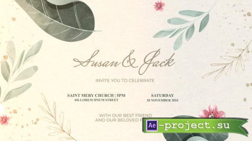 Videohive - Wedding invitation slideshow - 51600296 - Project for After Effects