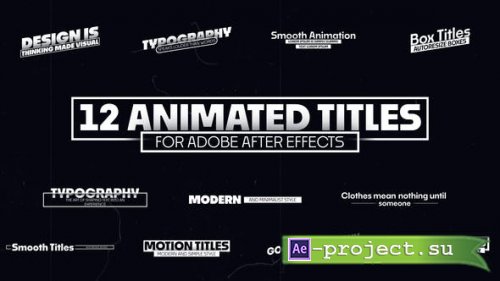 Videohive - 12 Animated Titles | After Effects - 51550581 - Project for After Effects