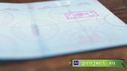 Videohive - Passport Stamp Logo Animation - 51608069 - Project for After Effects