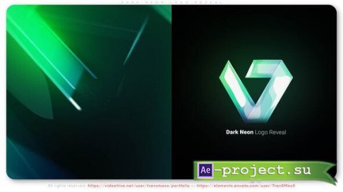 Videohive - Dark Neon Logo Reveal - 51589363 - Project for After Effects