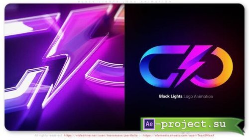Videohive - Black Lights Logo Animation - 51600158 - Project for After Effects