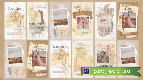 Videohive - Wedding Invitation Collage Vertical Reel - 51212393 - Project for After Effects