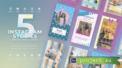 Videohive - Instagram Happy Summer Pastel Reel - 51621417 - Project for After Effects