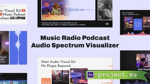 Videohive - Music Podcast Audio Spectrum Visualizer - 51642171 - Project for After Effects