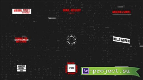 Videohive - Minimal Titles | AE - 51638777 - Project for After Effects