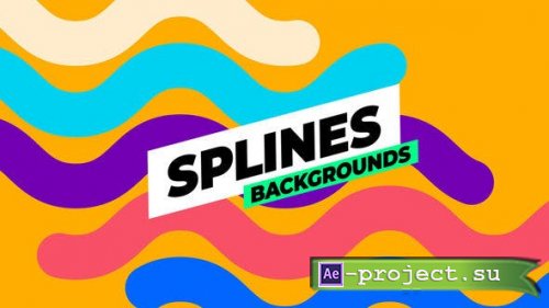 Videohive - Splines Backgrounds - 51655426 - Project for After Effects