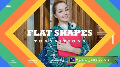Videohive - Flat Shapes Transitions - 51655472 - Project for After Effects