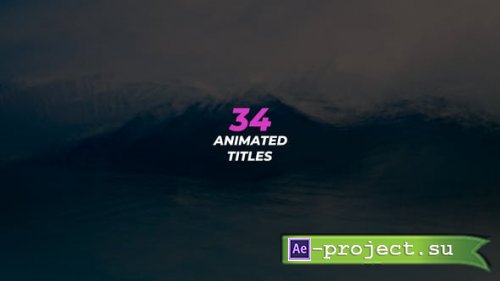 Videohive - Animated Titles Pack | AE - 51658227 - Project for After Effects