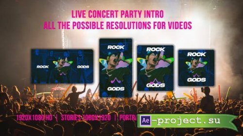Videohive - Live Concert Party Intro - 39029680 - Project for After Effects