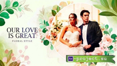 Videohive - Floral Wedding Slideshow - 51687340 - Project for After Effects