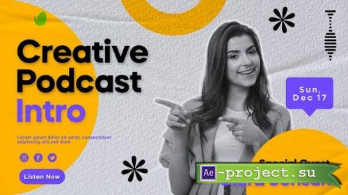 Videohive - Podcast Intro | Youtube Vlog - 51675567 - Project for After Effects