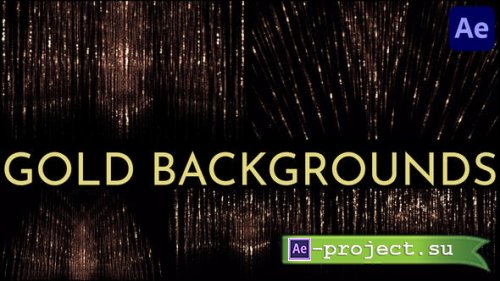 Videohive - Gold Backgrounds for After Effects - 51706125 - Project for After Effects