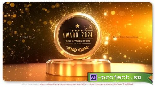 Videohive - Award Intro - Main Title Animation - 51721754 - Project for After Effects