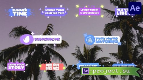 Videohive - Lower Thirds And Subscribers for After Effects - 51737910 - Project for After Effects