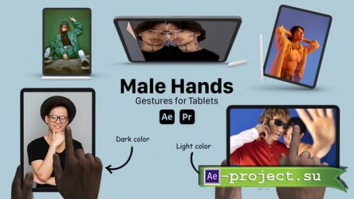 Videohive - Male Hand Gestures for Tablets - 51760839 - Project for After Effects