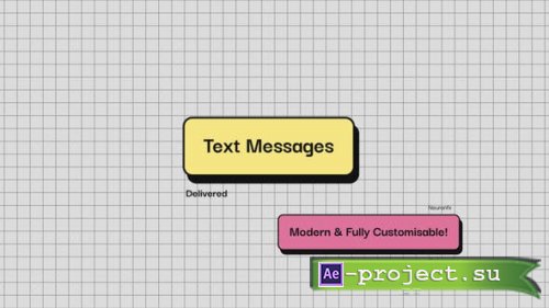 Videohive - Modern Text Messages - 51804085 - Project for After Effects