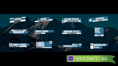 Videohive - Lower Thirds | AE - 51806448 - Project for After Effects