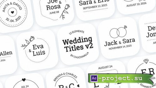 Videohive - Wedding Titles v2 - 51806312 - Project for After Effects
