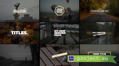 Videohive - Bold Text Titles | AE - 51838884 - Project for After Effects
