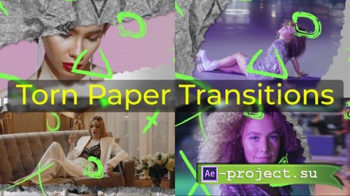 Videohive - Torn Paper Transitions - 51841351 - Project for After Effects