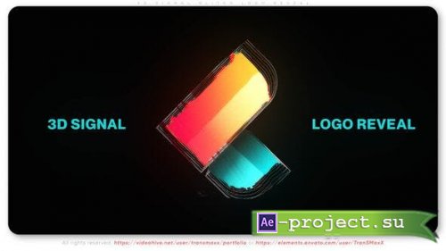 Videohive - 3D Signal Glitch Logo Reveal - 51859858 - Project for After Effects