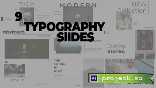 Videohive - Typography Slides | AE - 51820690 - Project for After Effects
