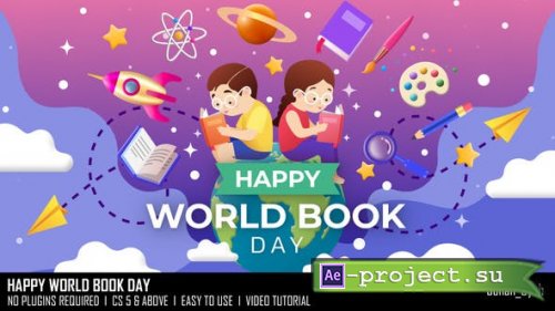 Videohive - Happy World Book Day - 51912769 - Project for After Effects