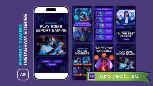 Videohive - eSport Instagram Stories - 51913439 - Project for After Effects
