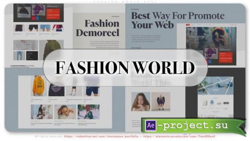 Videohive - Fashion World Reel - 51935267 - Project for After Effects