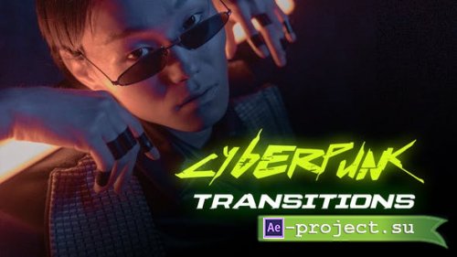 Videohive - Cyberpunk Transitions | After Effects - 51937902 - Project for After Effects