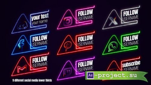 Videohive - Social Lower Thirds - 51951130 - Project for After Effects