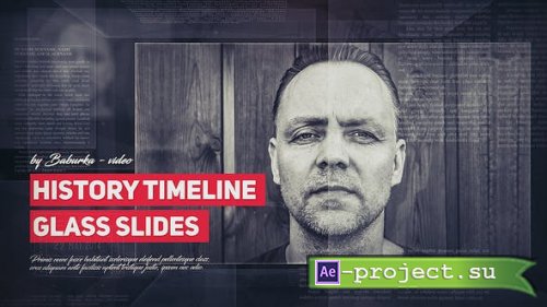 Videohive - History Timeline // Glass Slides - 21707189 - Project for After Effects