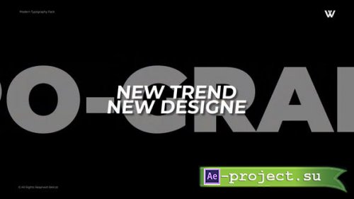Videohive - Modern Typography | After Effects - 51985151 - Project for After Effects