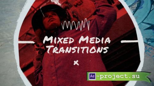 Videohive - Mixed Media Transitions - 52025598 - Project for After Effects