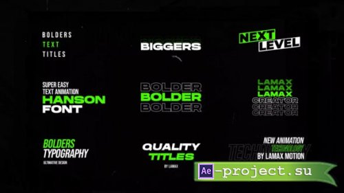 Videohive - Bold Text Titles - 40074884 - Project for After Effects