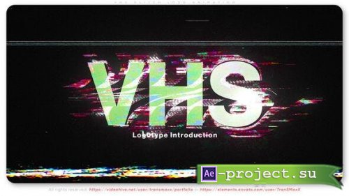 Videohive - VHS Glitch Logo Animation - 52043637 - Project for After Effects