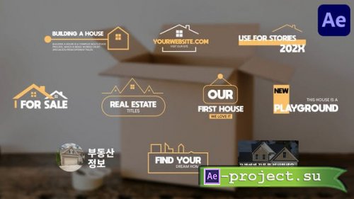 Videohive - Real Estate Titles for After Effects - 51990272 - Project for After Effects