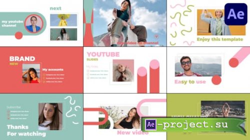 Videohive - Youtube Slides for After Effects - 51981684 - Project for After Effects